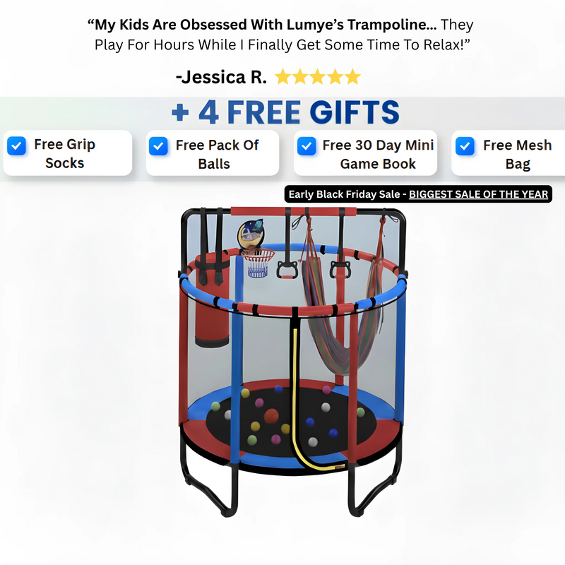 TeyLoox 8-in-1 Kids’ Trampoline